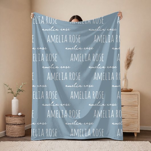 Custom Name Blanket Anniversary Gift for Couples フリースブランケット