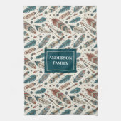 Custom Name Boho Towel Pastel Native Kitchen Set キッチンタオル (縦)