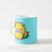 Custom Name Boys Superhero Mug Personalised コーヒーマグカップ (正面左)