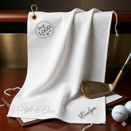 Custom Name Brand Logo Stylish Golf Towel Design ゴルフタオル