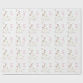 Custom Name Bridal Shower Dress Future Mrs. (Name) ラッピングペーパー (フラット)