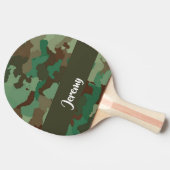 Custom  name camouflage pattern 卓球ラケット (横)
