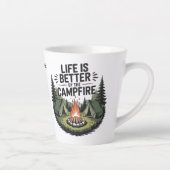 Custom Name Camping カフェラテマグ (右)