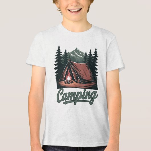Custom Name Camping トライブレンドＴシャツ (正面)