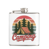Custom Name Camping フラスク (正面)