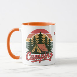 Custom Name Camping マグカップ