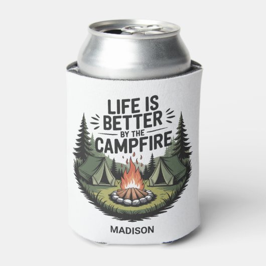 Custom Name Camping 缶クーラー (缶正面)