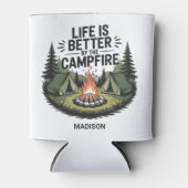 Custom Name Camping 缶クーラー (正面)