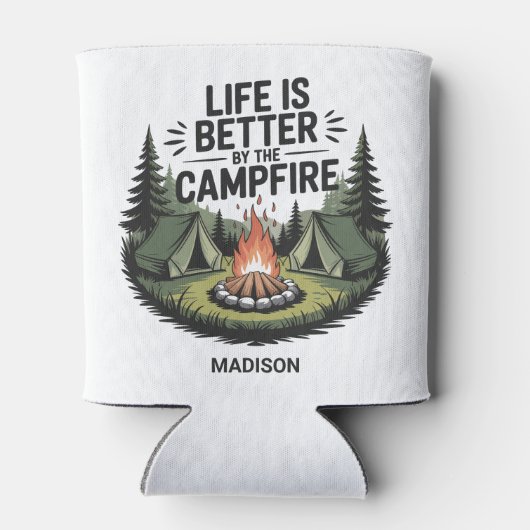 Custom Name Camping 缶クーラー (裏面)