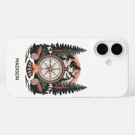 Custom Name Camping Case-Mate iPhoneケース (裏面 (横))