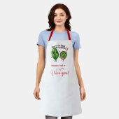 Custom Name Cartoon Food Sweet Love Gift Apron エプロン (着用した状態)