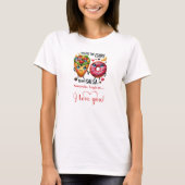 Custom Name Cartoon Food Sweet Love Gift T Shirt Tシャツ (正面)