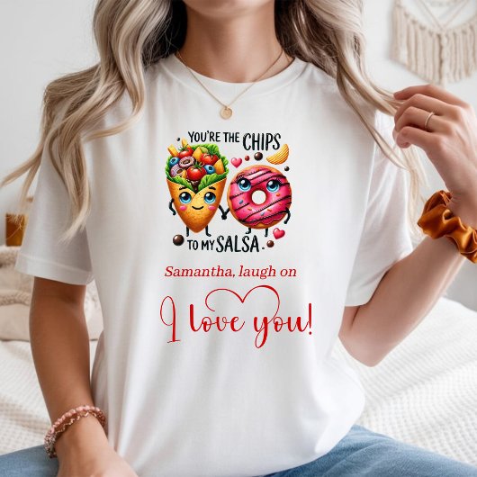 Custom Name Cartoon Food Sweet Love Gift T Shirt Tシャツ