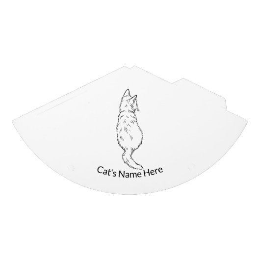 Custom Name Cat Birthday Party Hat パーティーハット (正面)