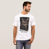 Custom Name Cat T-Shirt Tシャツ (正面フル)