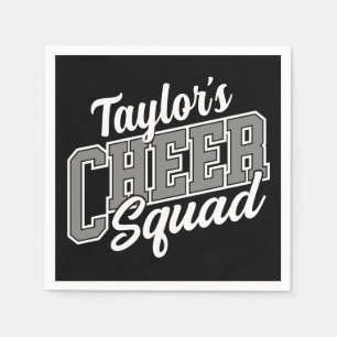 Custom NAME Cheerleader School Varsity Cheer Squad スタンダードカクテルナプキン