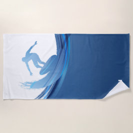 Custom Name Chic Nautical ビーチタオル