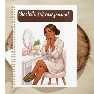 Custom name chic Self care journal  プランナー手帳