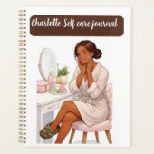 Custom name chic Self care journal  プランナー手帳 (正面)