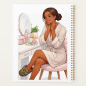 Custom name chic Self care journal  プランナー手帳 (裏面)