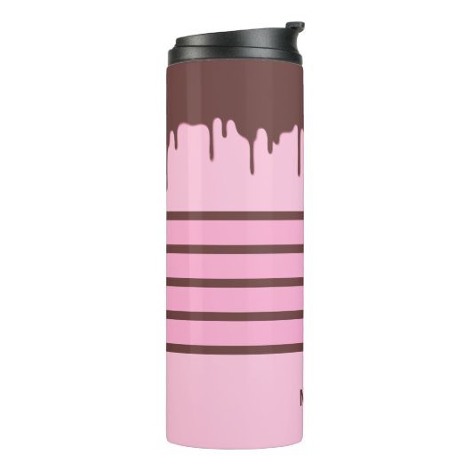 Custom Name Chocolate Drip タンブラー (回転左)