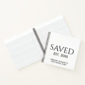 Custom Name Christian Saved Est Devotional ノートブック (内部)