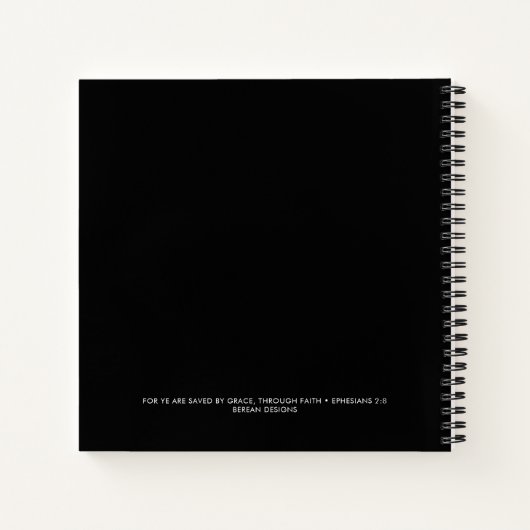 Custom Name Christian Saved Est Devotional  ノートブック (裏面)