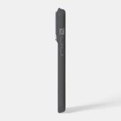 ✨ Custom Name Chrome Flow Liquid Silver Metal Drip iPhoneケース (左側面)