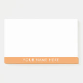 Custom Name Classic Orange Sticky Notes Design ポストイット (正面)