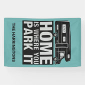 Custom name & color Camper Van 横断幕 (横)