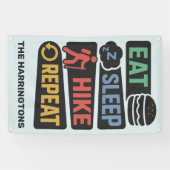 Custom Name & Color Hiking 横断幕 (横)