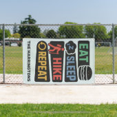 Custom Name & Color Hiking 横断幕 (インサイチュ)