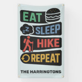 Custom Name & Color Hiking 横断幕 (縦)