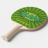 Custom Name Comic Slam Pong Paddle, Cartoon 卓球ラケット (正面アングル)