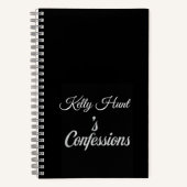 Custom Name Confessions Notebook Gift ノートブック (正面)