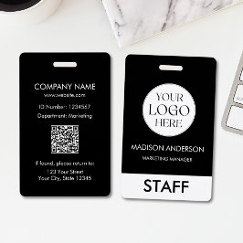 Custom Name Corporate Business Logo Employee バッジ