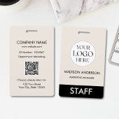 Custom Name Corporate Business Logo Employee バッジ