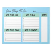 Custom Name Coworker Gift Check List ノートパッド (正面)