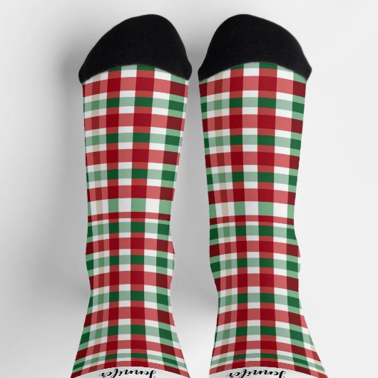 Custom Name Crew Socks ソックス (上部)