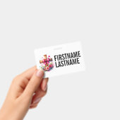 CUSTOM NAME CROSS Christian バッジ (手持ち)