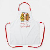 Custom Name Cute Food Best Valentine Gift Apron エプロン (正面)