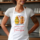 Custom Name Cute Food Best Valentine Gift Apron エプロン
