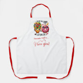 Custom Name Cute Food Sweet Love Gift Apron エプロン (正面)