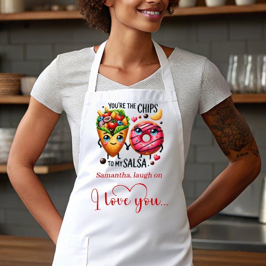 Custom Name Cute Food Sweet Love Gift Apron エプロン