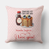 Custom Name Cute Fruits Pun Valentine Gift Accent クッション (正面)