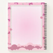 Custom Name Cute Pink Kpop Inspired Notebook  ノートブック (裏面)