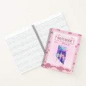 Custom Name Cute Pink Kpop Inspired Notebook  ノートブック (内部)