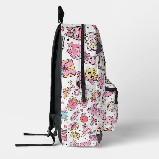 Custom Name Cute School Themed Backpack プリントバックパック (左)