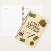 Custom Name Daily Expense Tracker Planner プランナー手帳 (ディスプレー)