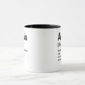 Custom Name Definition Mug Personalized Dictionary マグカップ (中央)